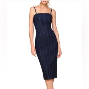 NWT House Of Harlow 1960 Denim Tube Dress